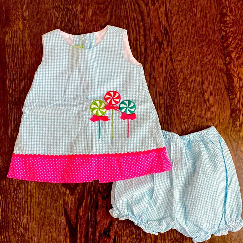 Baby Seersucker Dress (2 piece)